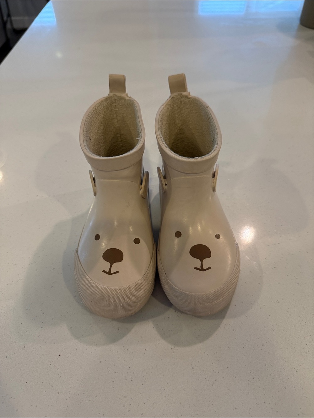H&M Beige Bear Rain Boots